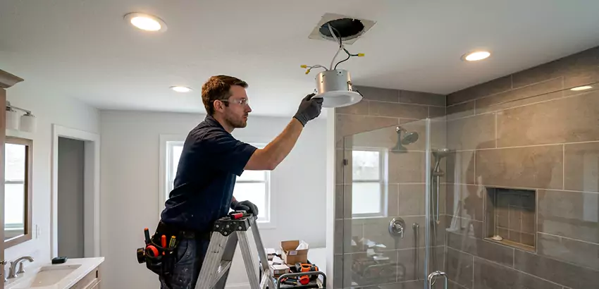 Bathroom and Shower Recessed Lighting Installation in Sanford